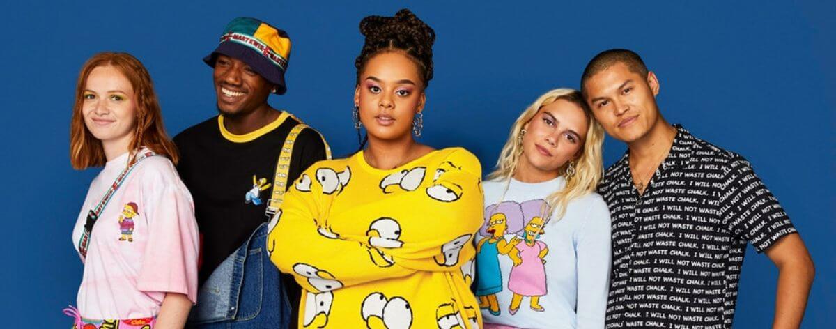 ASOS y Simpsons crean línea de ropa noventera