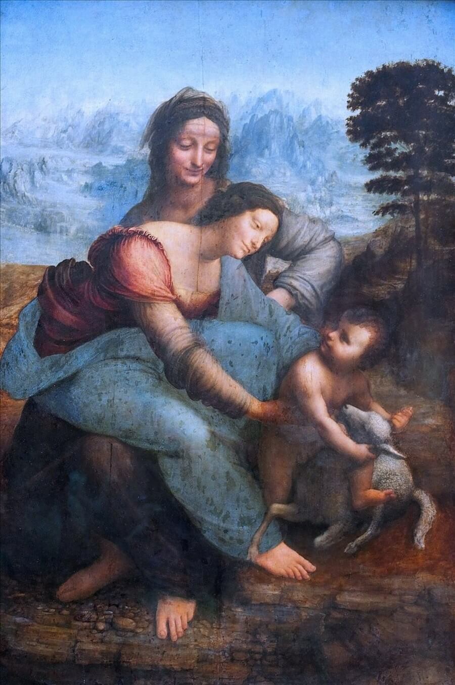 The Virgin and child with St Anne